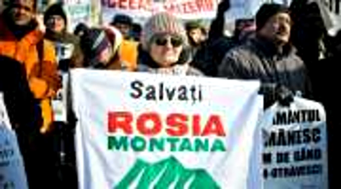 protest rosia montana. mediafax