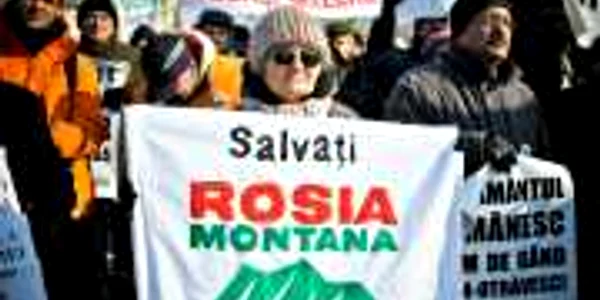 protest rosia montana. mediafax