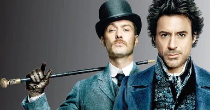 Jude Law şi Robert Downey Jr.
