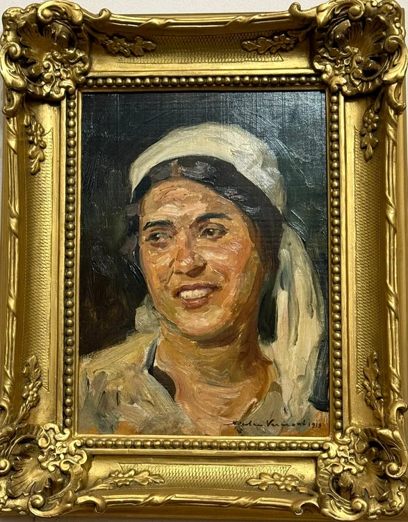 „Țigancă”, 1919, ulei/carton (© Muzeul Nicolae Minovici)