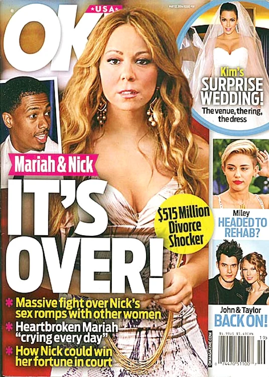 Mariah Carey (44 de  ani) şi Nick Cannon  (33 de ani) trăiesc vieţi  separate de multă vreme (Foto: photoland/wenn)