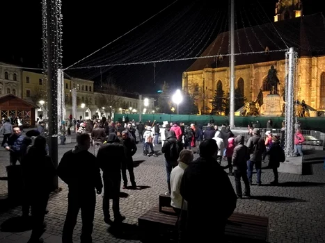 protest piata unirii foto cluj remus florescu