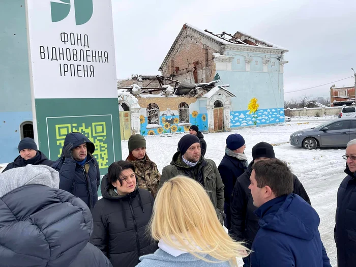 Premierul de la Chișinău a vizitat Irpin și Bucha. FOTO: Facebook.com/ Natalia Gavrilița