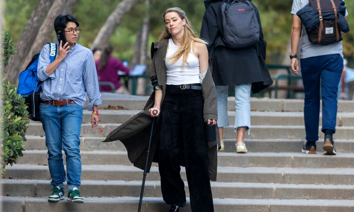 Amber Heard în baston la Madrid, octombrie 2023, Foto Profimedia (4) jpg