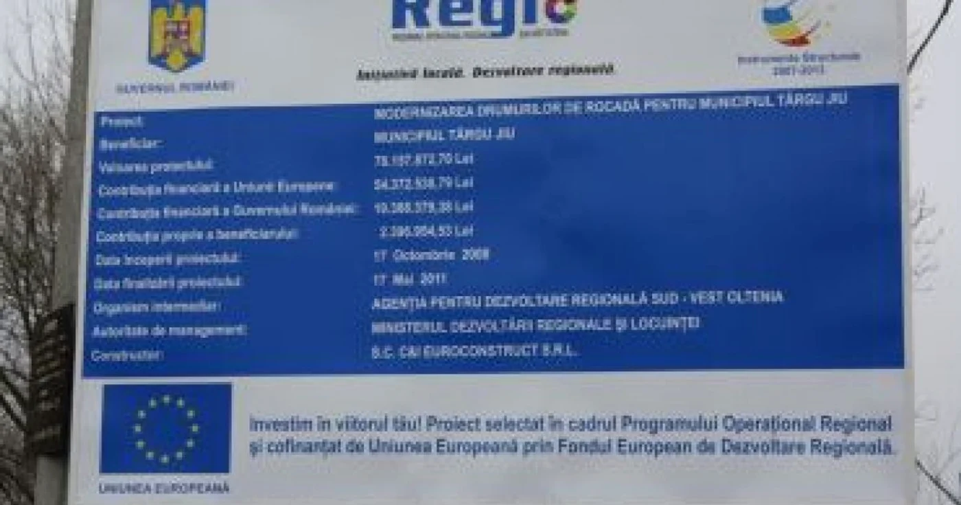 Firma care va moderniza centura a amplast deja panourile de începere a lucrărilor