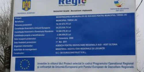 Firma care va moderniza centura a amplast deja panourile de începere a lucrărilor
