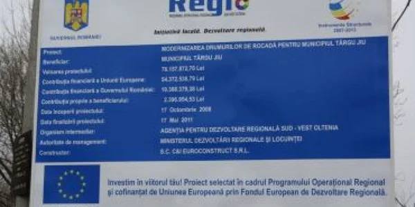 Firma care va moderniza centura a amplast deja panourile de începere a lucrărilor