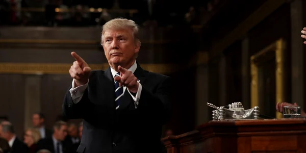Donald Trump in Congres FOTO Getty Images