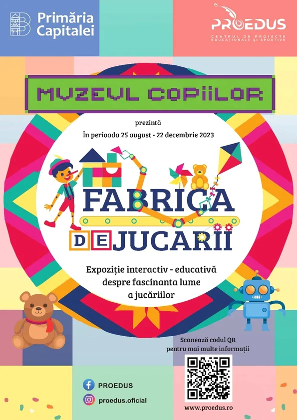 O nouă expoziție interactivă și educativă „Fabrica de Jucării”, la Muzeul Copiilor