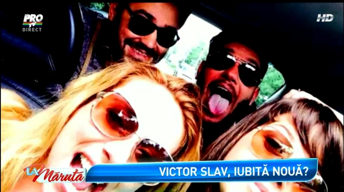 Fotografia în care s-a crezut că este Victor Slav împreună cu noua iubită