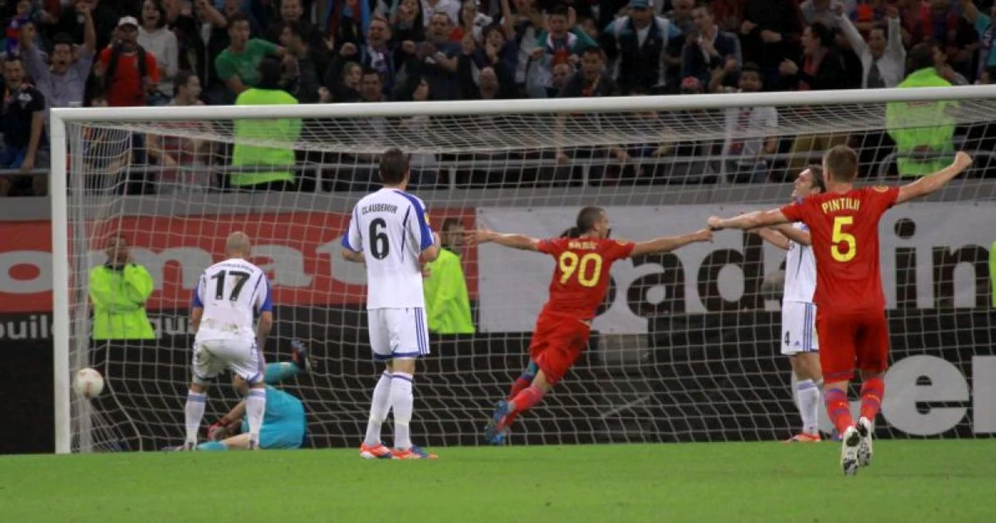 Golul cu care Steaua a câștigat meciul cu Copenhaga * Foto: Marian Burlacu