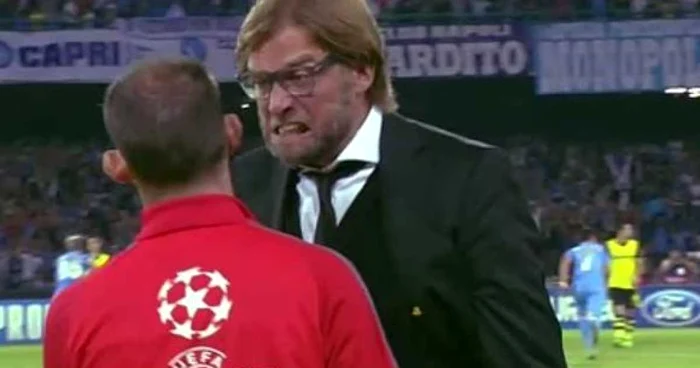 Antrenorul celor de la Dortmund, Jurgen Klopp, a avut un moment de nebunie la un meci din Liga Campionilor