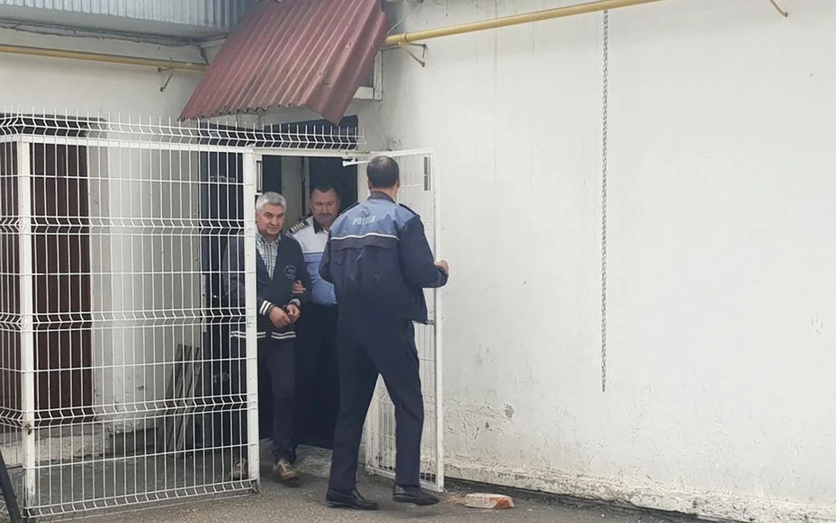 2019. Ştefan Toroabă în momentul  încarcerării pentru o zi. Foto: Adevărul/ Alex Vlaicu