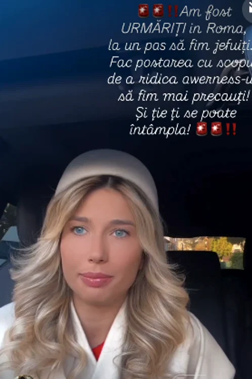 Recent, Maria a atenționat pe Instagram faptul că hoții își fac de cap la Roma