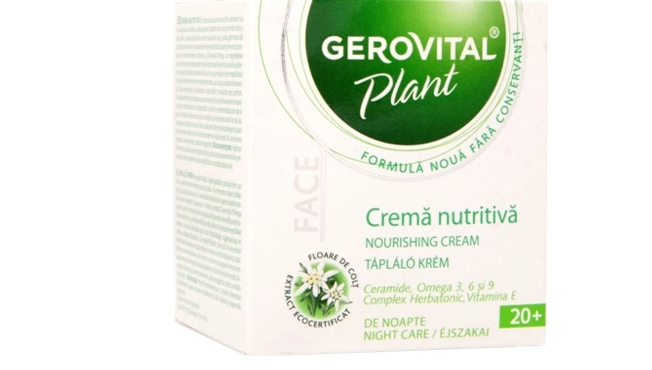 Cremă nutritivă cu vitaminele A şi E de la Gerovital Plant, 19,16 lei