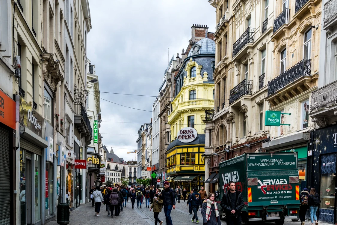 Stradă din zona centrală a Bruxellesului FOTO Shutterstock