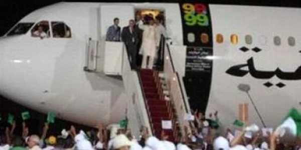 Primire triumfală a lui Megrahi în Tripoli în august 2009