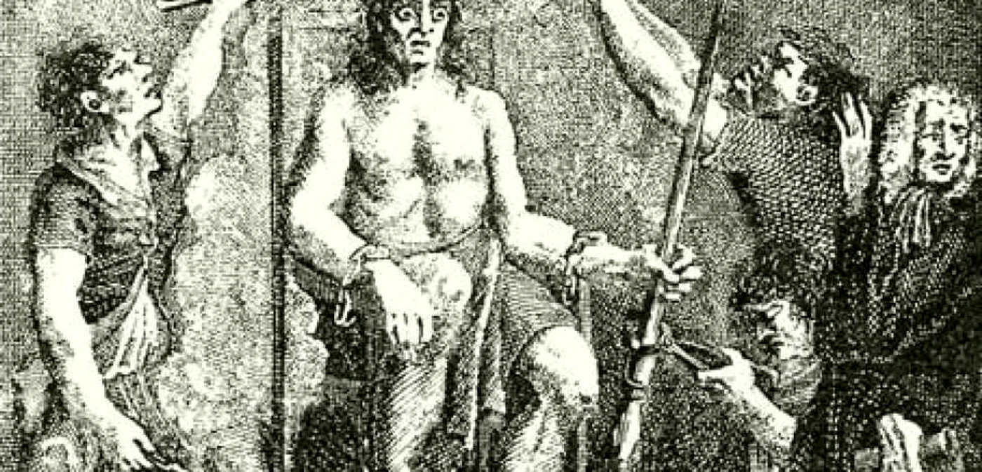 Supliciul lui Gheorghe Doja după înfrângerea răscoalei ţărăneşti din 1514