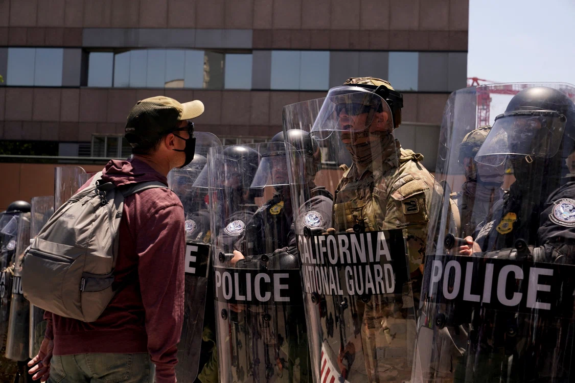 Garda Națională în Los Angeles Foto: Reuters