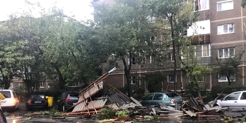 Timişoara în imagini după furtuna de duminică FOTO Facebook/Info Trafic jud. Timiş