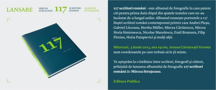 Lansarea albumului de fotografie 117 scriitori români jpeg