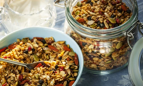 Serving of homemade granola jpeg