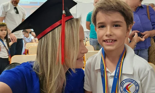 Andrei-Ioan, fiul Ioanei Maria Moldovan, a terminat clasa pregătitoare foto: arhiva personală 
