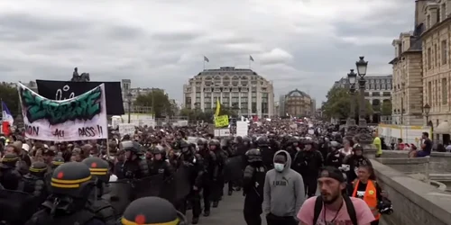 protest franta foto captura video