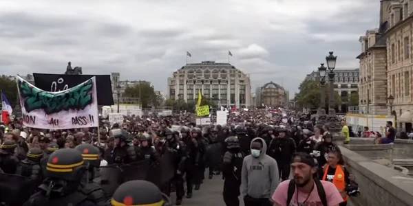 protest franta foto captura video
