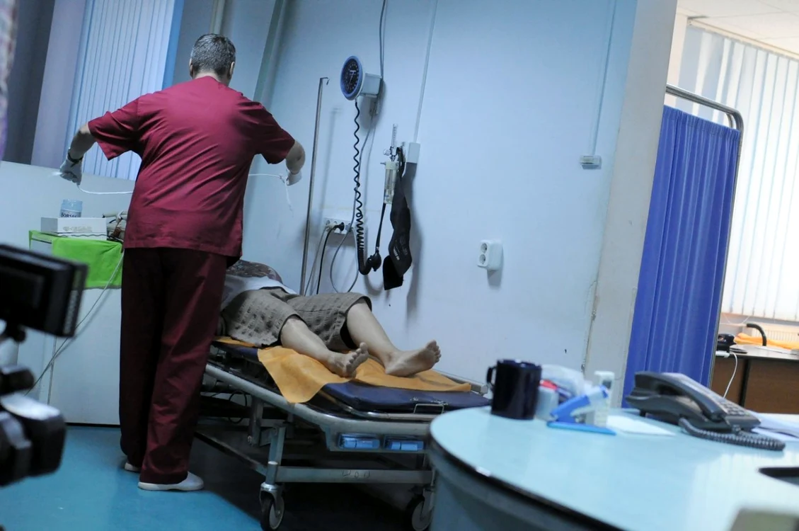 Femeia a fost transportată la UPU, la 50 de metri distanţă de locul accidentului  Foto arhivă Adevărul