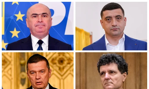 Ilie Bolojan, George Simion, Sorin Grindeanu, Nicușor Dan / FOTO Mediafax Foto