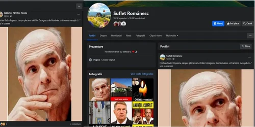 2 pagini false Facebook aceeasi postare jpg