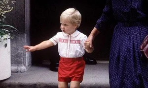 Prinţul George, la botezul sorei sale jpeg
