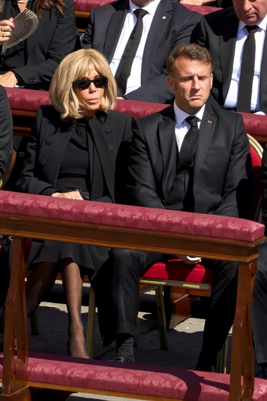 Brigitte Macron și Emmanuel Macron 