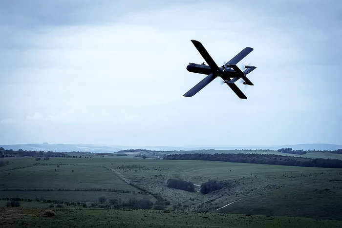 Dronă-kamikaze de tip HX-2, dezvoltate de compania germană Helsing/FOTO:X