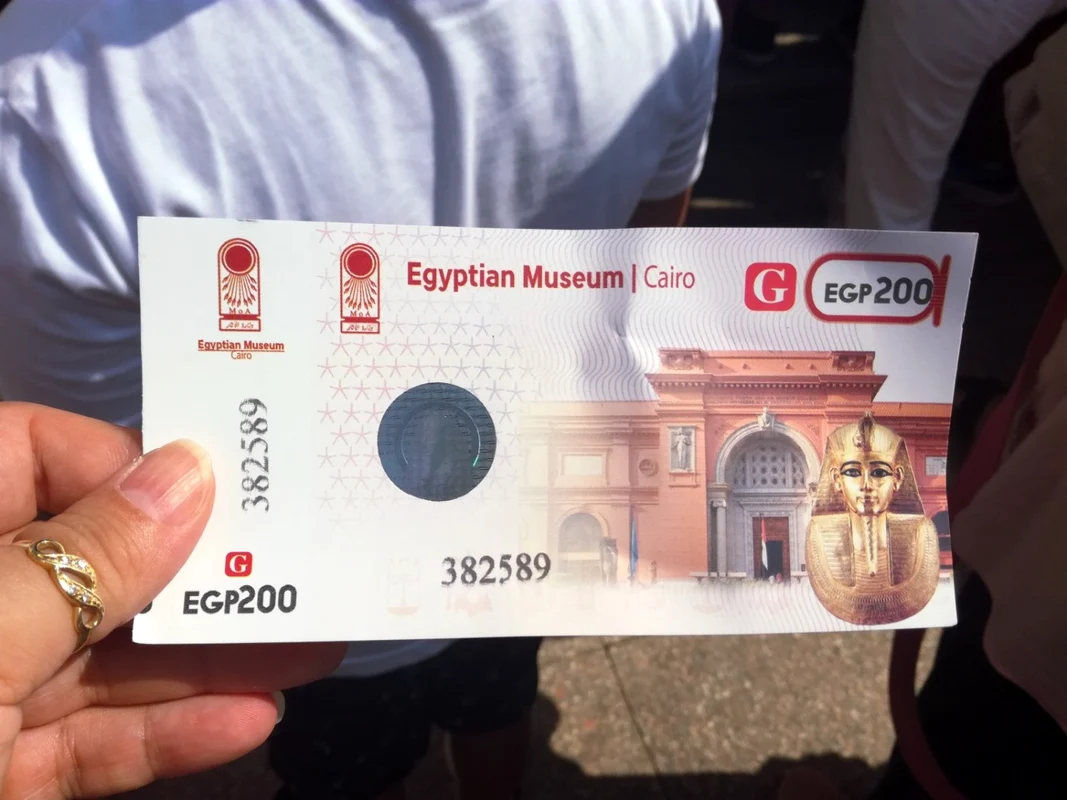 Bilet de intrare în Muzeul Egiptean din Cairo Foto Daciana Stoica - Adevărul