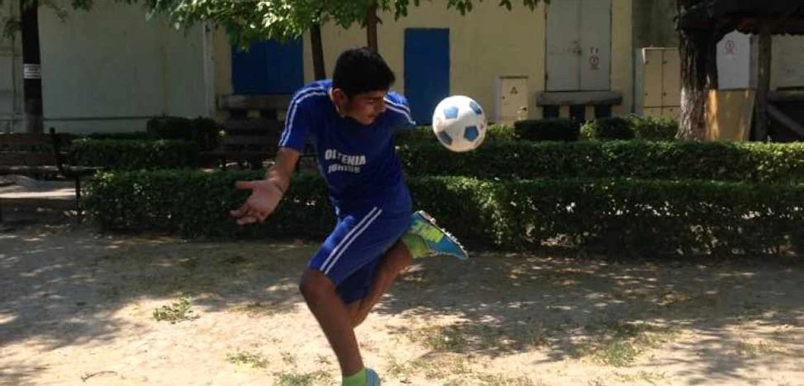 Said Păun visează să ajung un mare fotbalist la fel ca idoul său Gheorghe Hago