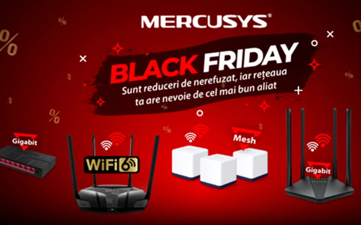 Black Friday la Mercusys.