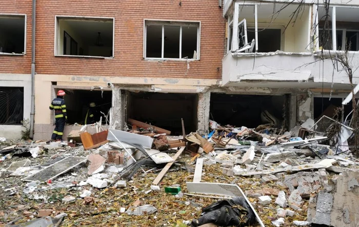 Blocul N6 a fost grav afectat de o explozie în 2020 FOTO: ISU Galați