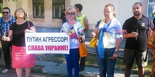 protest ambasada rusiei la chisinau