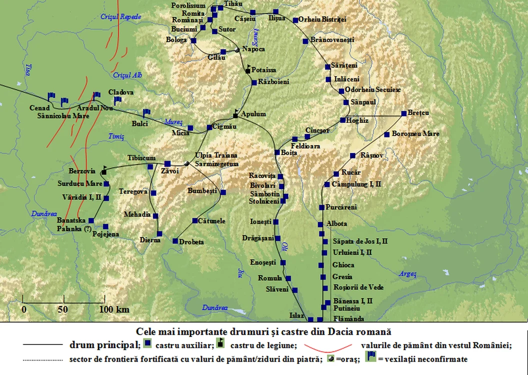 10 Reteaua de drumuri Drumuri si castre din Dacia Romana jpg jpeg