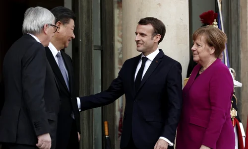 Emmanuel Macron Jean Claude Juncker Angela Merkel Xi Jinping FOTO EPA-EFE