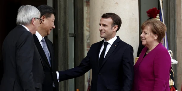 Emmanuel Macron Jean Claude Juncker Angela Merkel Xi Jinping FOTO EPA-EFE