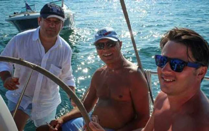 Ciprian Rogojan s-a întâlnit pe mare cu preşedintele României Foto: facebook