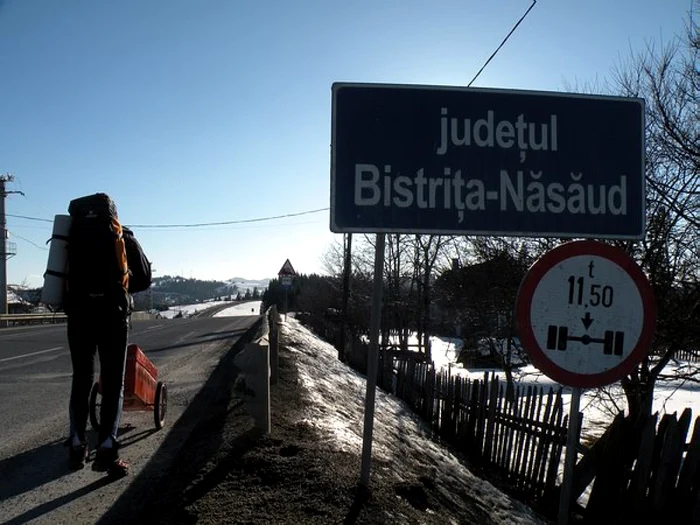 La intrare în judeţul Bistriţa-Năsăud FOTO: pamantulviu.ro