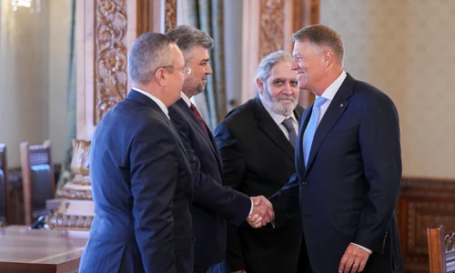 Klaus Iohannis si Marcel Ciolacu si Nicolae Ciuca FOTO Presidency jpg