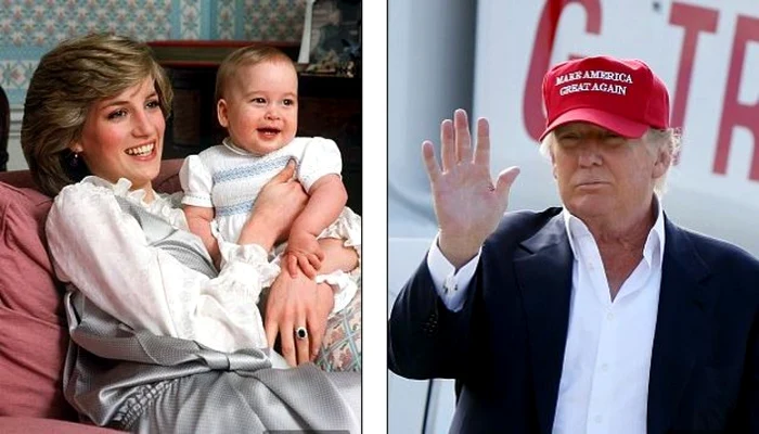 Donald Trump (dreapta) vedea în prinţesa Diana (stânga) „soţia-trofeu perfectă“ FOTO Captură Daily Mail