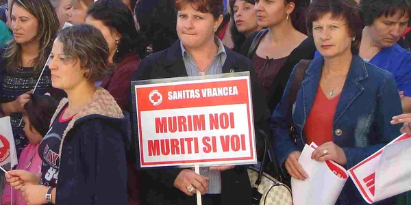 Reprezentanţii Sanitas se pregătesc de proteste