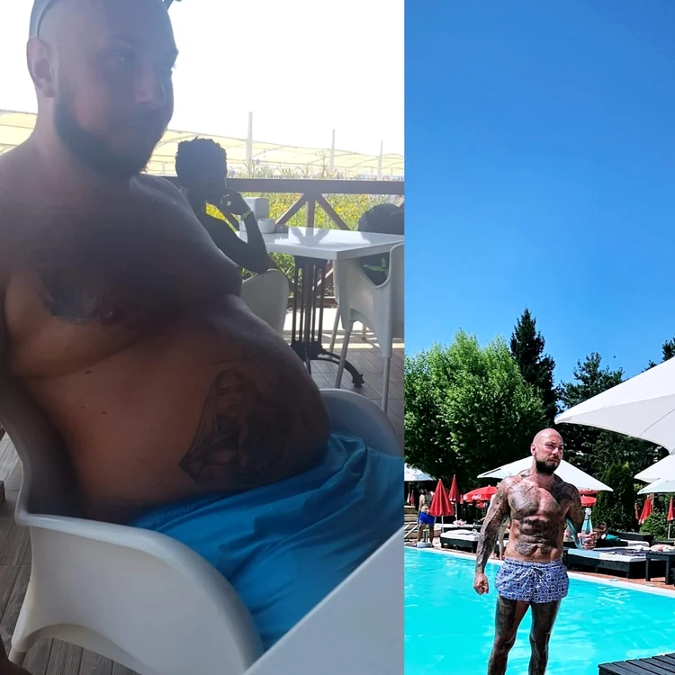 Adio, burtică! Vlad e acum plin de mușchi. foto: arhiva personala