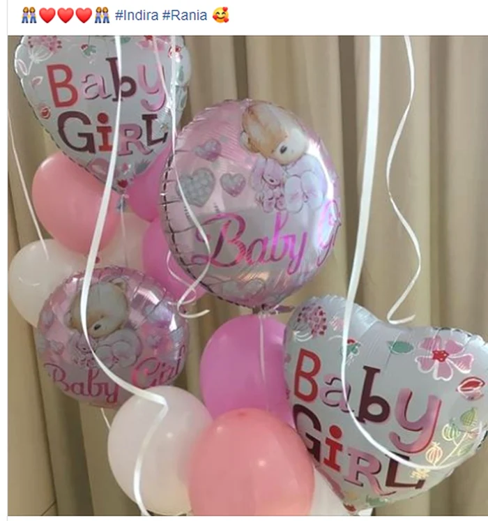 Imaginea postată de Valentina Pelinel la puțin timp după ce a născut